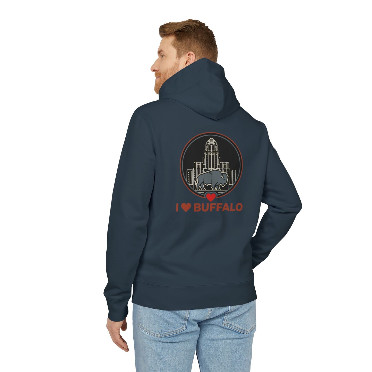 Buffalo Skyline Hoodie — I  Buffalo Retro Cityscape