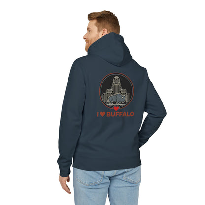 Buffalo Skyline Hoodie — I  Buffalo Retro Cityscape