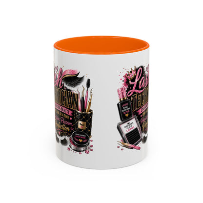 Lash Technician Coffee Mug – 'Enhancing Beauty One Lash at a Time' Accent Mug