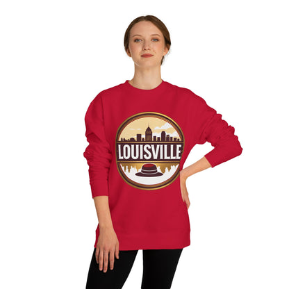 Louisville Skyline Sweatshirt — Derby Hat Retro Crew Neck