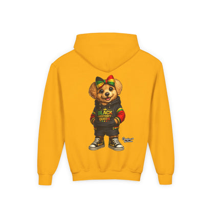Youth Hoodie — Rasta Bear "Black History Greatness" Kids Pullover