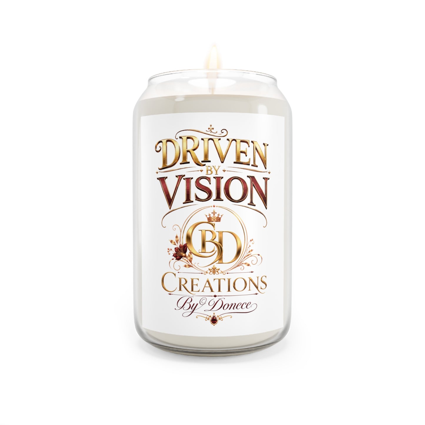 Driven by Vision Scented Soy Candle — 13.75 oz (Creations by Dmece)