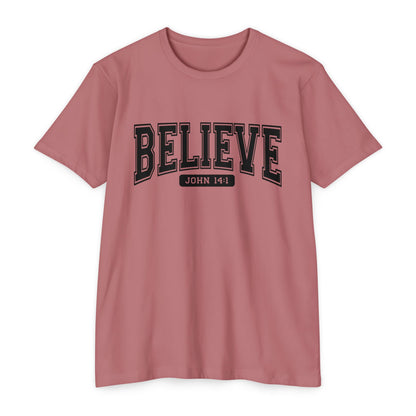 Believe John 14:1 T-Shirt — Faith-Inspired Biblical Tee