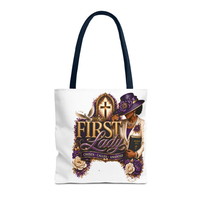 First Lady Christian Tote Bag — Chosen, Called, Anointed Church Purse