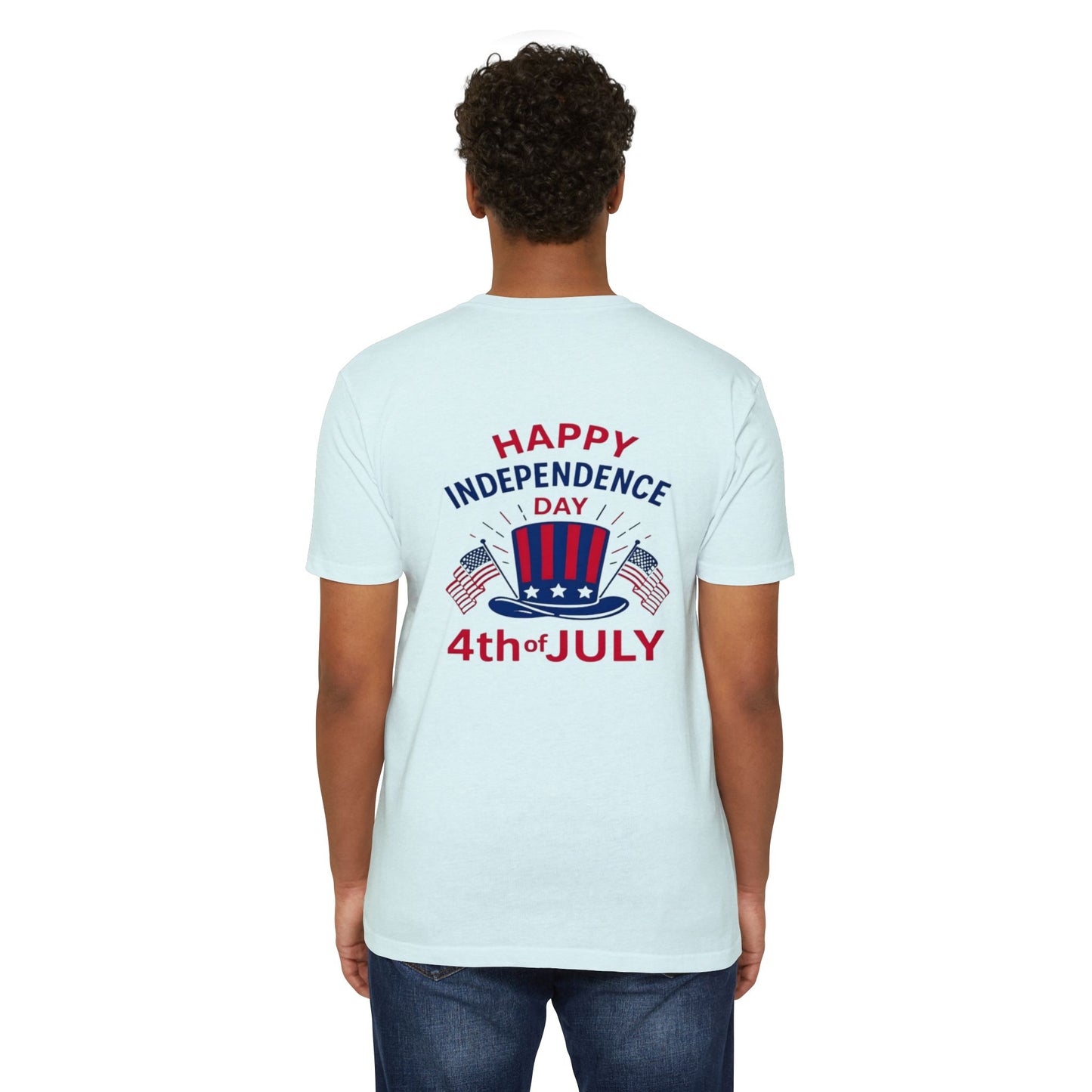 4th of July T-Shirt – "Happy Independence Day" Patriotic USA Tee