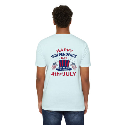 4th of July T-Shirt – "Happy Independence Day" Patriotic USA Tee