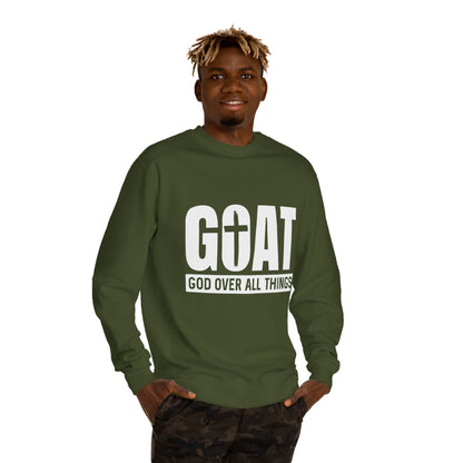 GOAT "God Over All Things" Sweatshirt — Christian Faith Crewneck