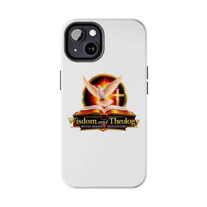 Wisdom and Theology Tough Phone Case — Christian Dove & Cross Design