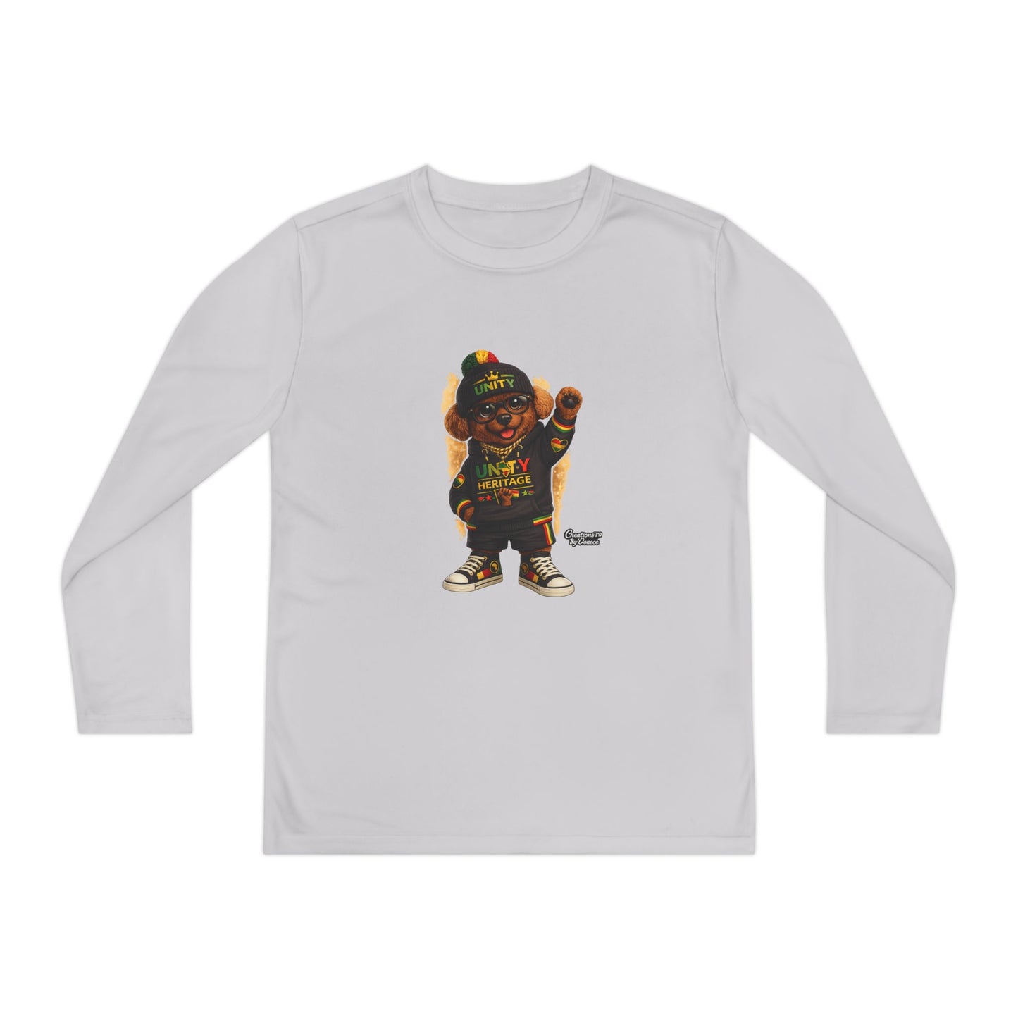 T-Shirt — Kids Rasta Teddy Graphic Long Sleeve
