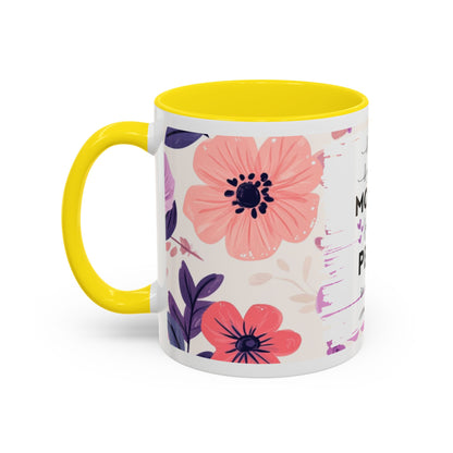 Mother Peace Floral Coffee Mug — "A quiet light, a guiding hand..." Memorial Tribute Mug