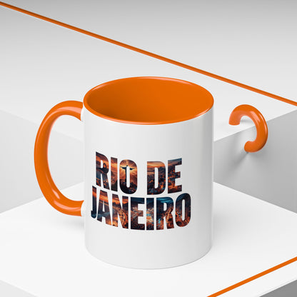 Rio de Janeiro Accent Coffee Mug — Scenic Typography Coffee Mug (11/15oz)