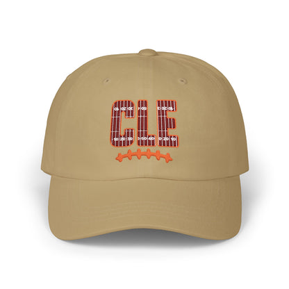 CLE Football Dad Cap — Sequined Team Script Hat