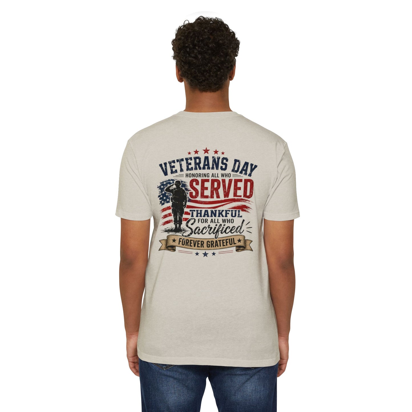 Veterans Day Served Tribute T-Shirt — Thankful & Forever Grateful