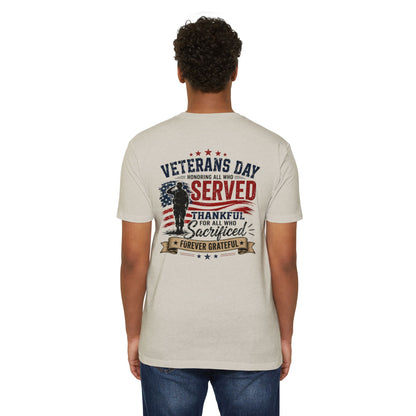 Veterans Day Served Tribute T-Shirt — Thankful & Forever Grateful