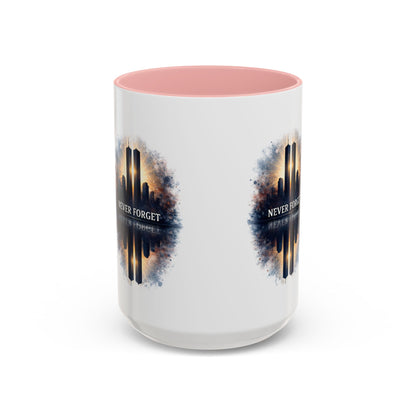 Never Forget 9/11 Memorial Accent Coffee Mug (11/15oz)