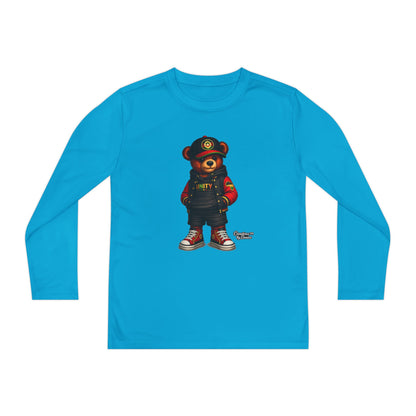 Youth Long Sleeve Tee — Streetwear Teddy Bear Graphic