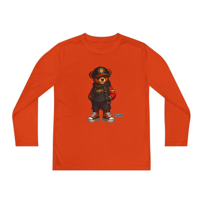 Youth Long Sleeve Tee — Streetwear Teddy Bear Graphic