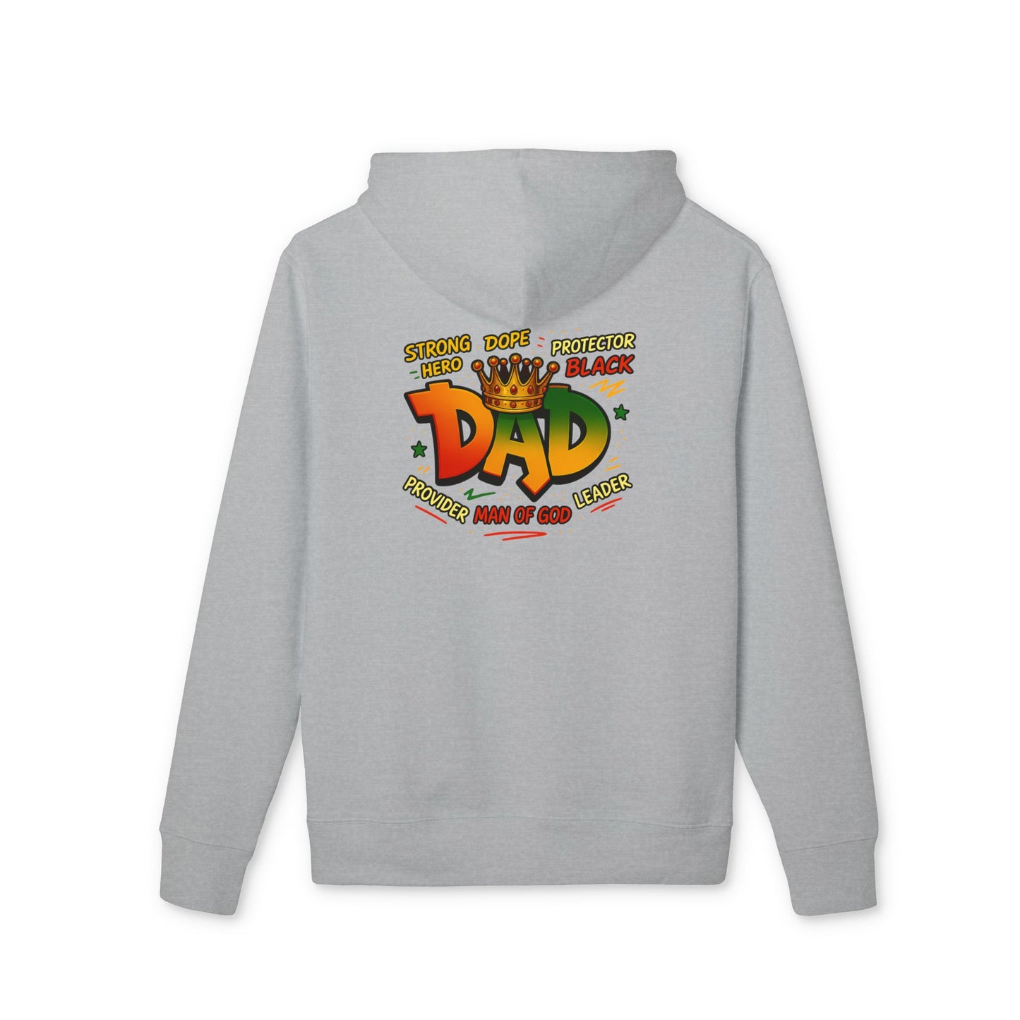 Dad Crown Hoodie — Proud Black Dad Graphic Pullover for Father’s Day