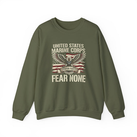 United States Marine Corps Fear None Sweatshirt