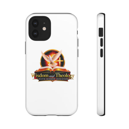 Wisdom and Theology Phone Case — Christian Dove & Cross Protective Tough Case