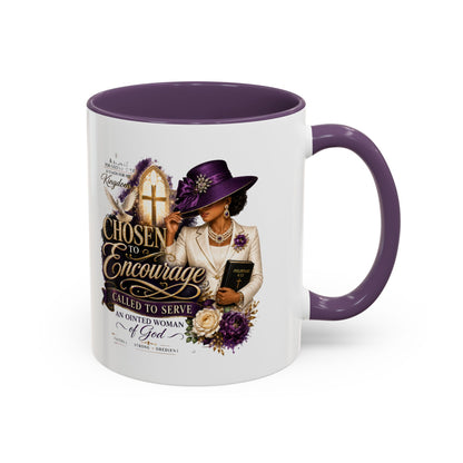 Chosen to Encourage Coffee Mug — Christian Woman Faith Gift (11/15oz)