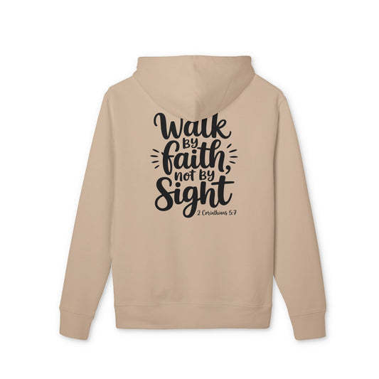 Walk By Faith Hoodie — "Walk by Faith Not by Sight" Christian Pullover (1 Corinthians 5:7)
