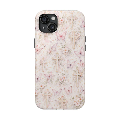 Blessed Wings Phone Case | Christian Floral iPhone Case