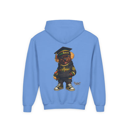 Youth Graduation Bear Hoodie – "Future Student" Cute Cap & Gown Sweatshirt