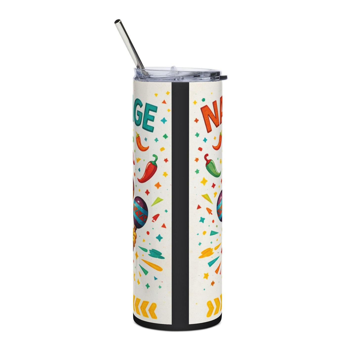 20oz Tumbler — "Nacho Average Dad" Fiesta Stainless Steel Travel Cup