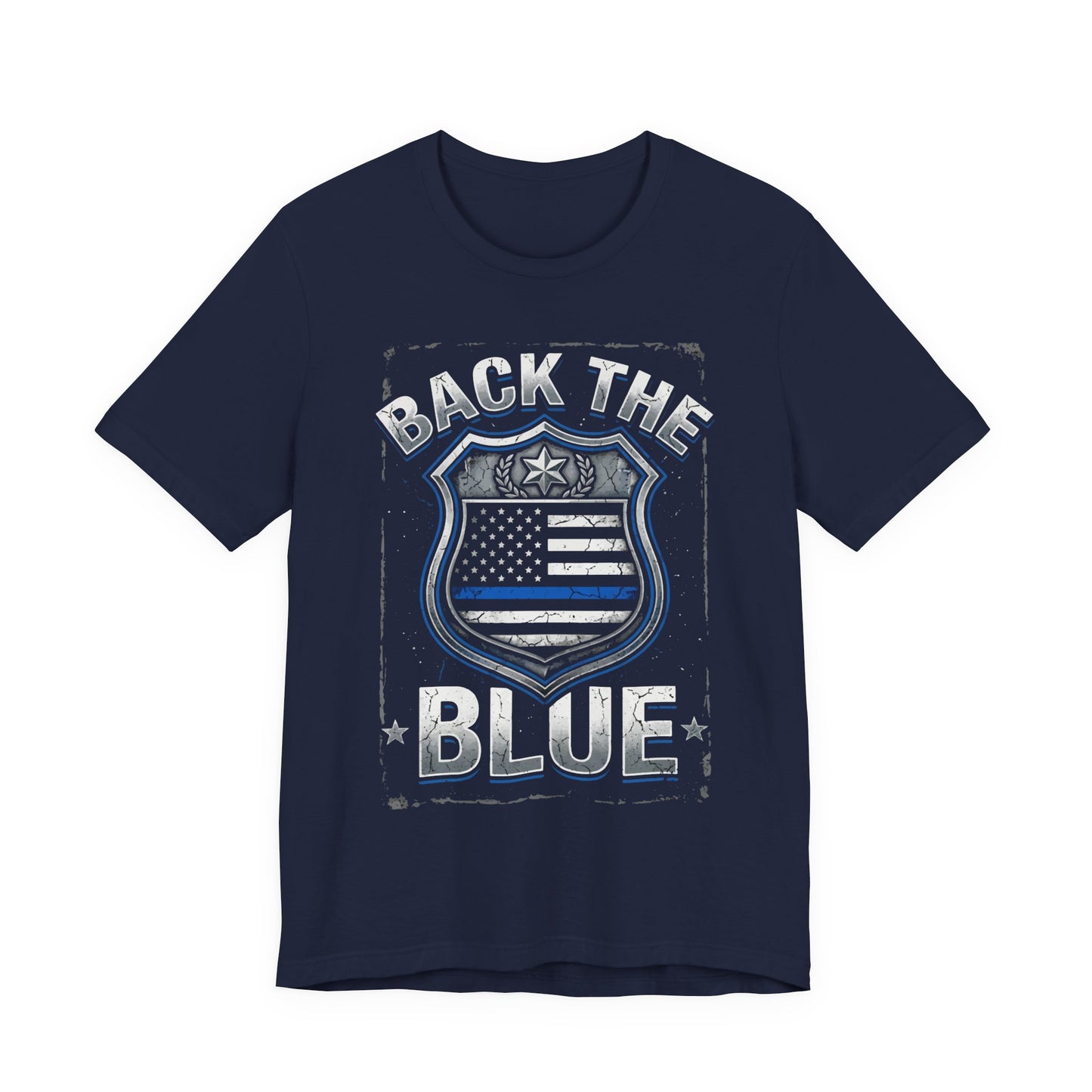 Back The Blue T-Shirt — Police Support Badge Tee