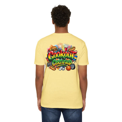 Cookout Certified T-Shirt — BBQ Party Graphic Tee for Summer, Family Gatherings & 4th of July
