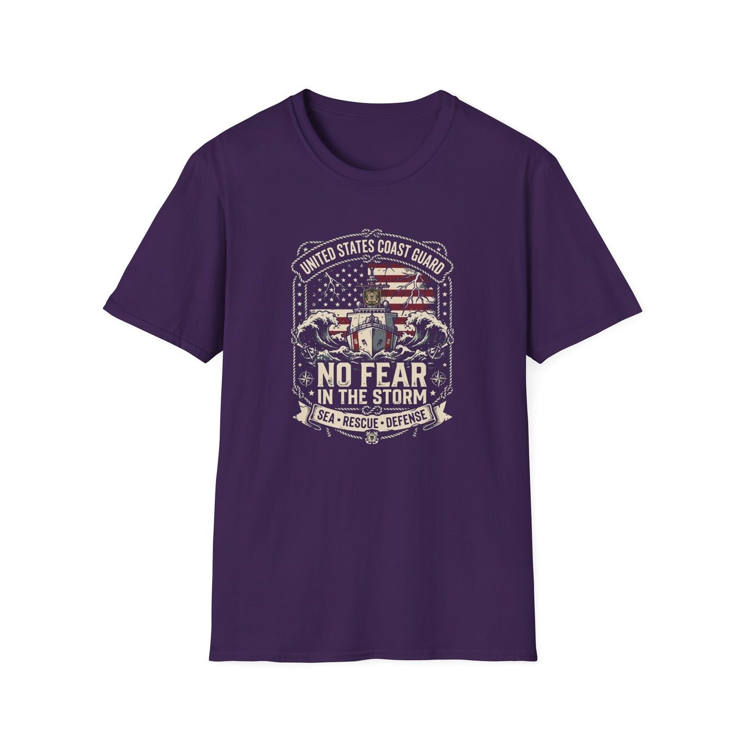 United States Coast Guard No Fear in the Storm T-Shirt