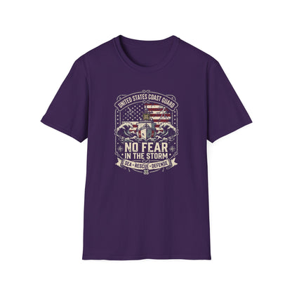 United States Coast Guard No Fear in the Storm T-Shirt