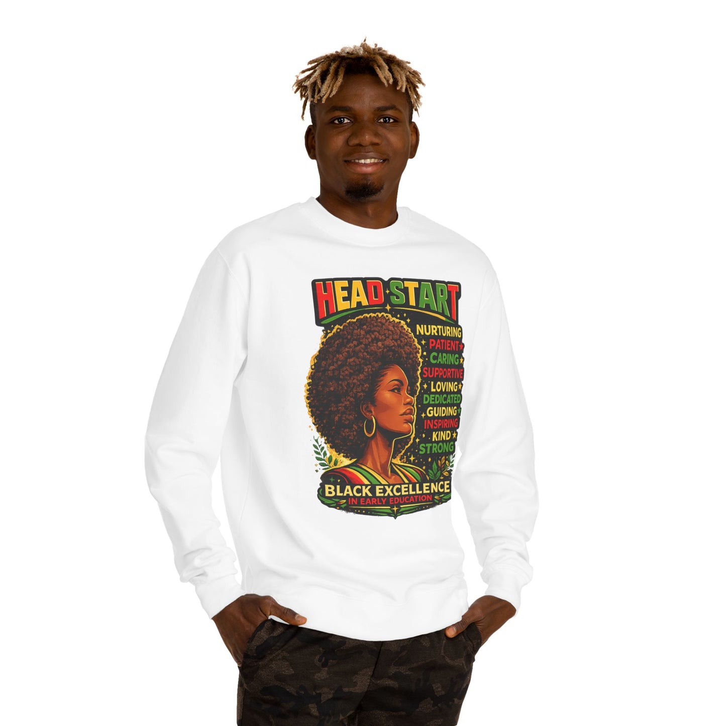 Head Start Black Excellence Sweatshirt — Afrocentric Empowerment Crewneck