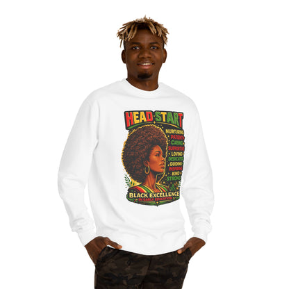 Head Start Black Excellence Sweatshirt — Afrocentric Empowerment Crewneck