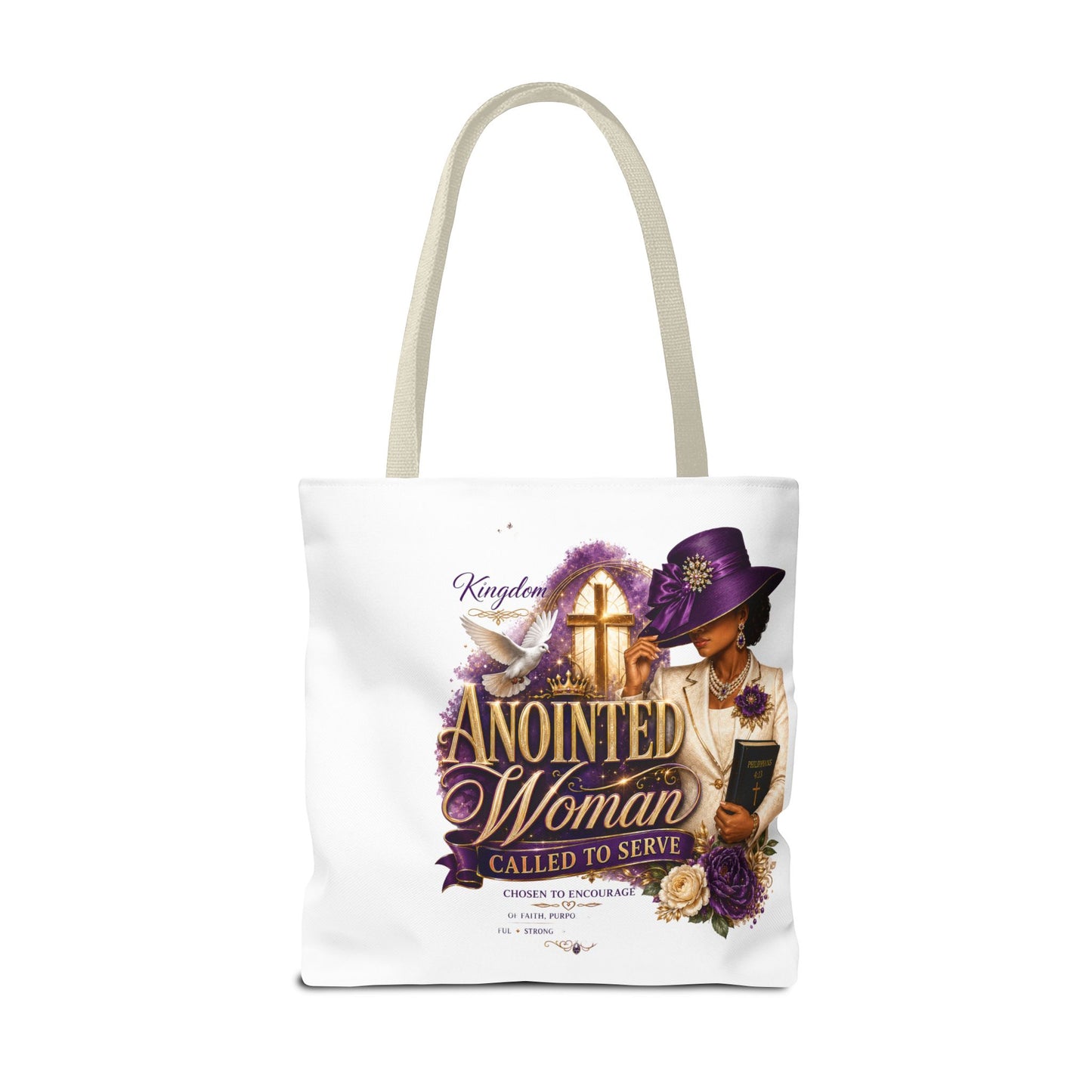 Anointed Woman Tote Bag – 'Called to Serve' Faithful Church Purse