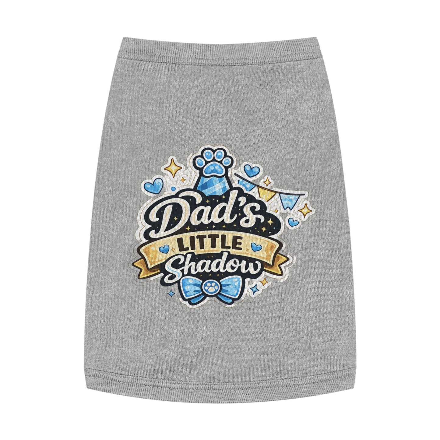 Pet Tank Top - "Dad's Little Shadow" Cute Dog Shirt for Father’s Day & Pet Lovers