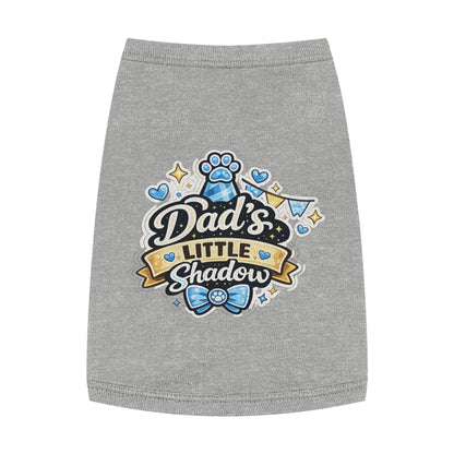 Pet Tank Top - "Dad's Little Shadow" Cute Dog Shirt for Father’s Day & Pet Lovers