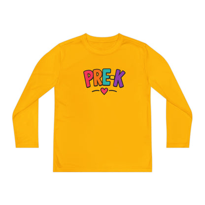 Pre-K Kids Long Sleeve Tee — Colorful Cute PreK Shirt for Preschoolers