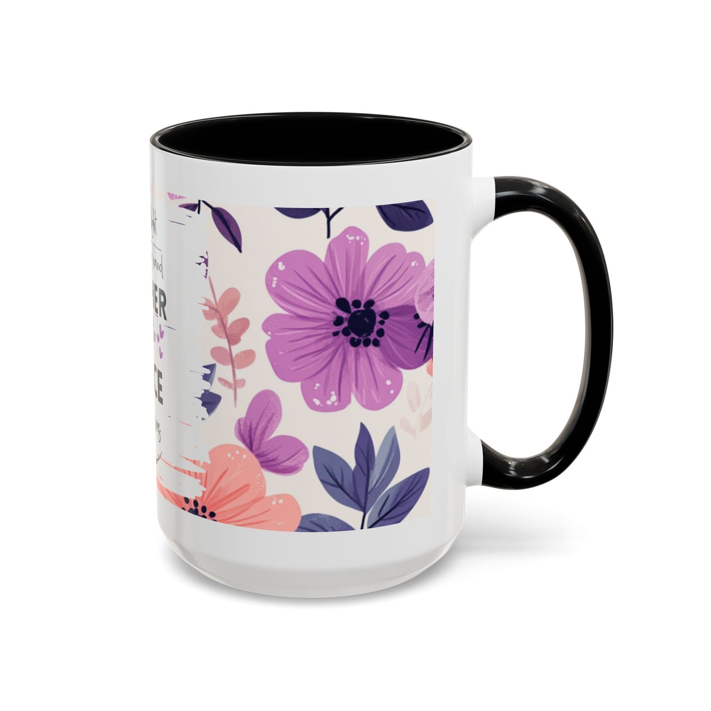 Mother Peace Floral Coffee Mug — "A quiet light, a guiding hand..." Memorial Tribute Mug