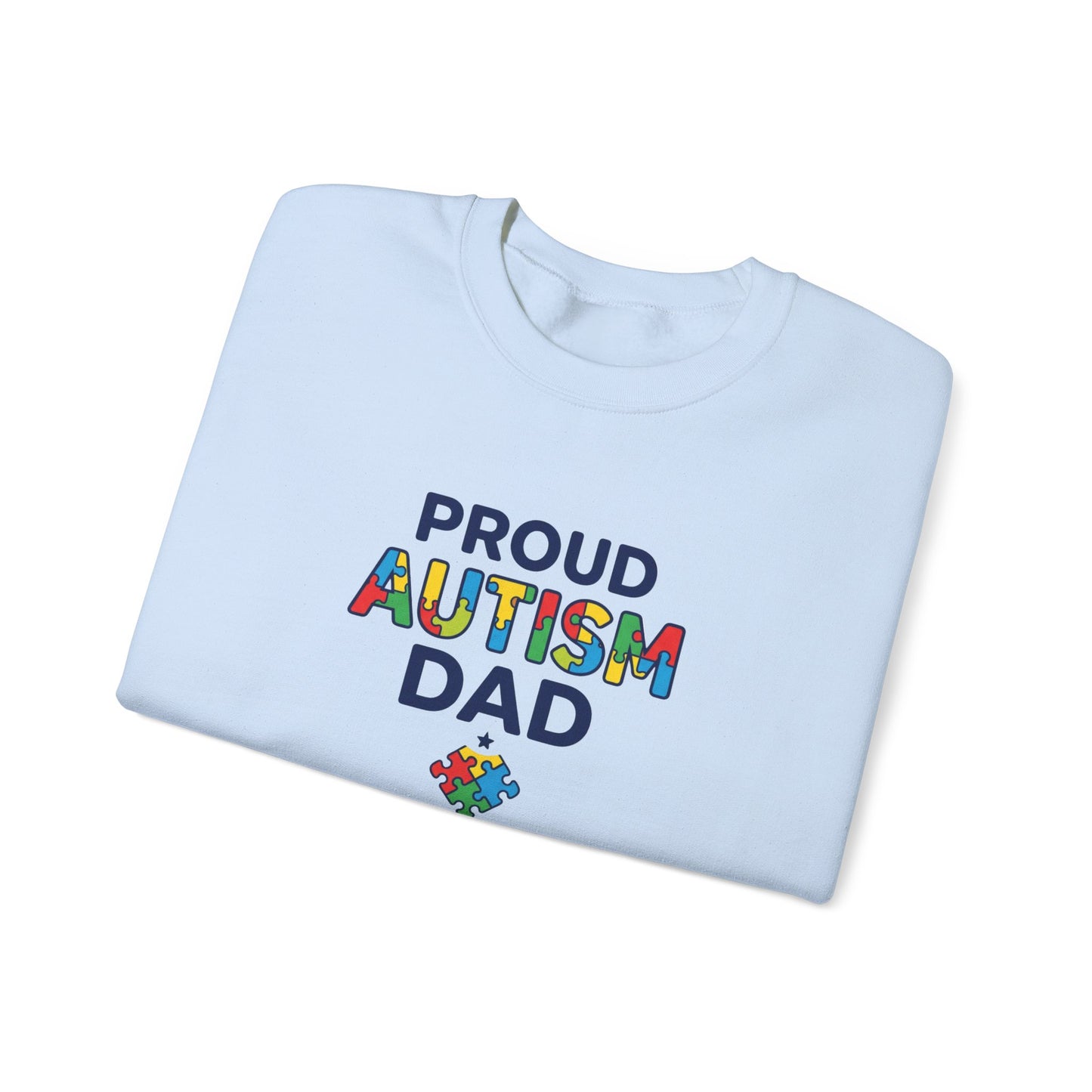 Proud Autism Dad Crewneck Sweatshirt