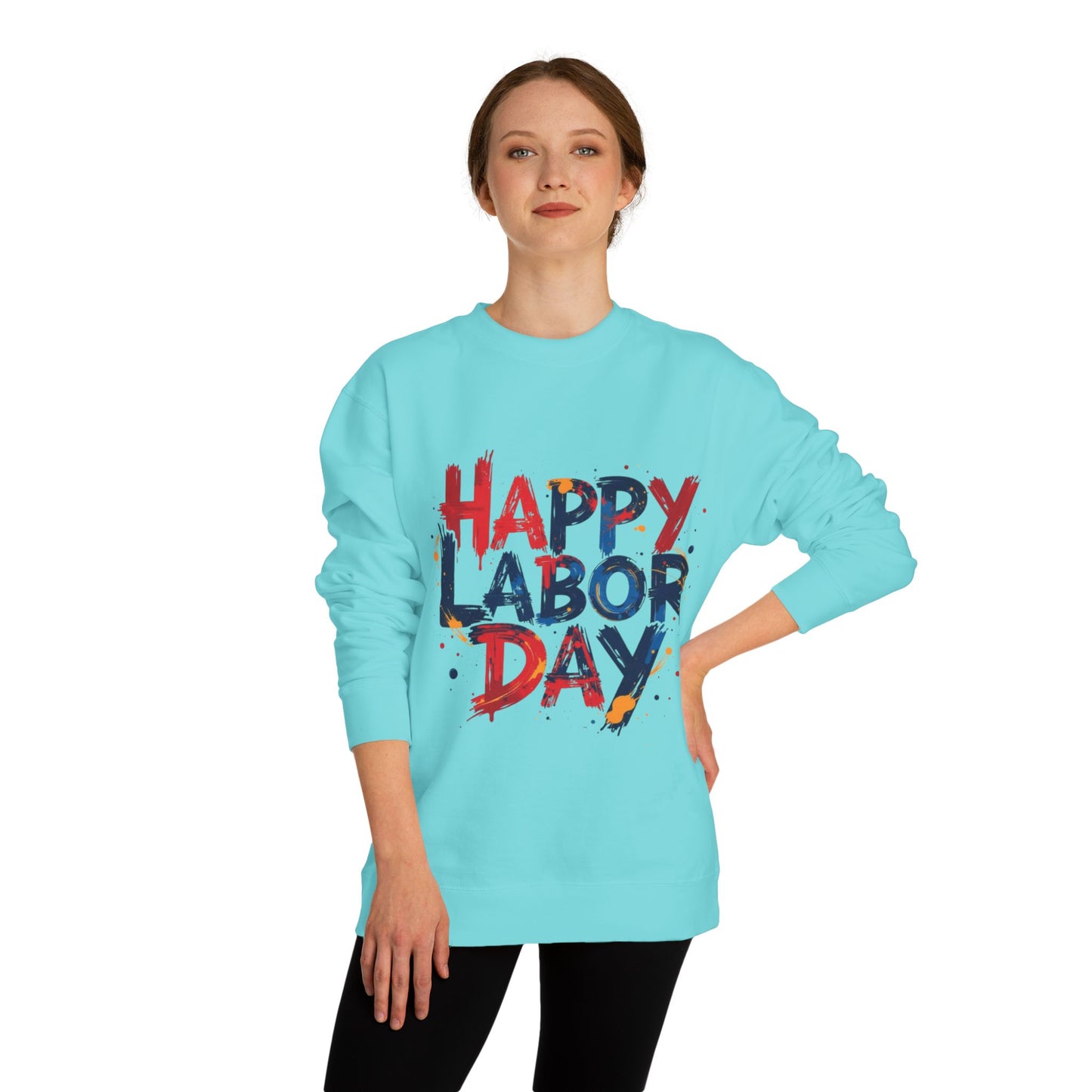 Happy Labor Day Crewneck Sweatshirt – Patriotic Holiday Pullover