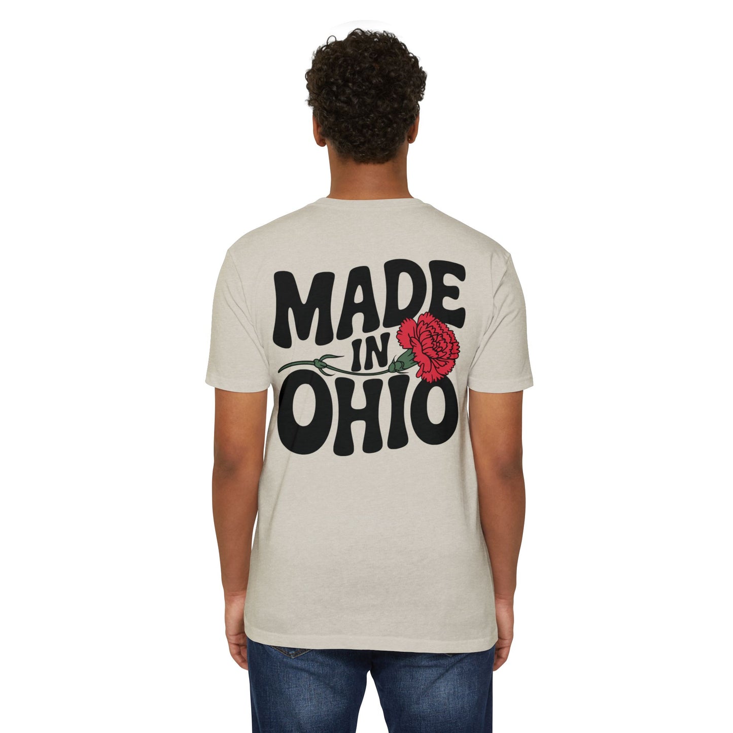 Made in Ohio T-Shirt — Vintage Floral State Pride Tee