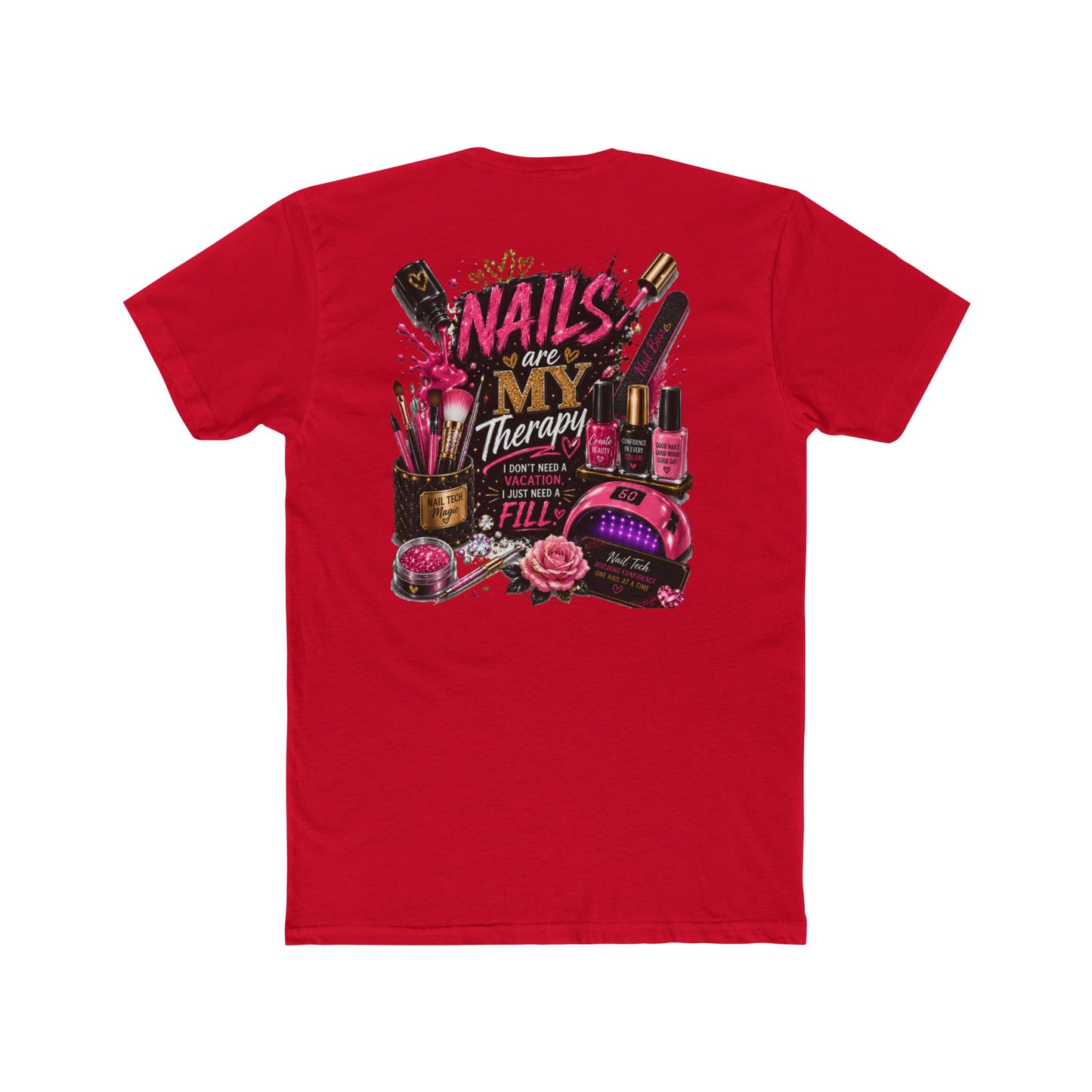 Nails Are My Therapy T-Shirt — Nail Tech & Manicurist Graphic Tee