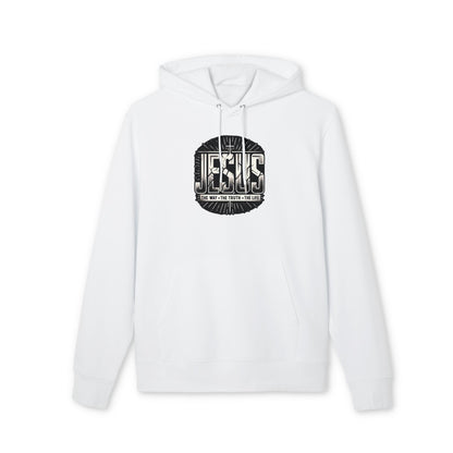 Jesus Hoodie — “Jesus: The Way • The Truth • The Life” Graphic Pullover