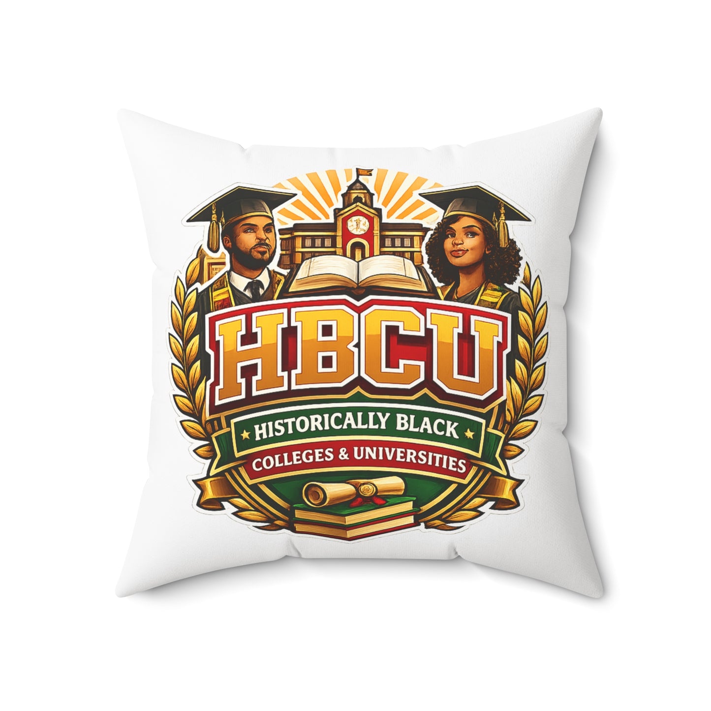 HBCU Crest Pillow — Historically Black Colleges & Universities Decorative Throw Pillow