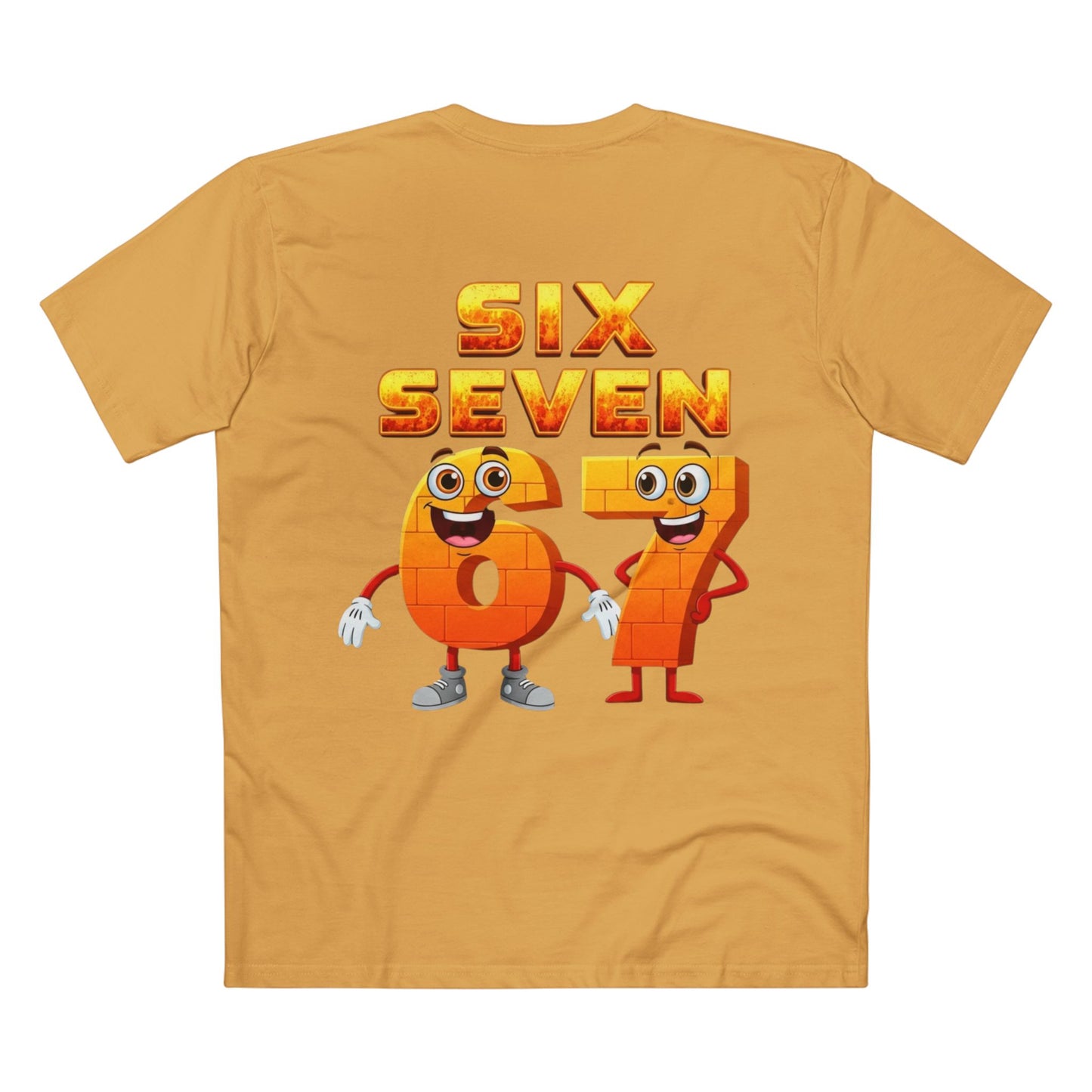 Six Seven 67 Cartoon Tee – Funny Number Graphic T-Shirt