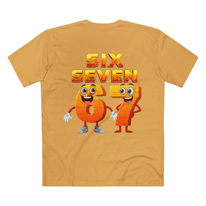 Six Seven 67 Cartoon Tee – Funny Number Graphic T-Shirt