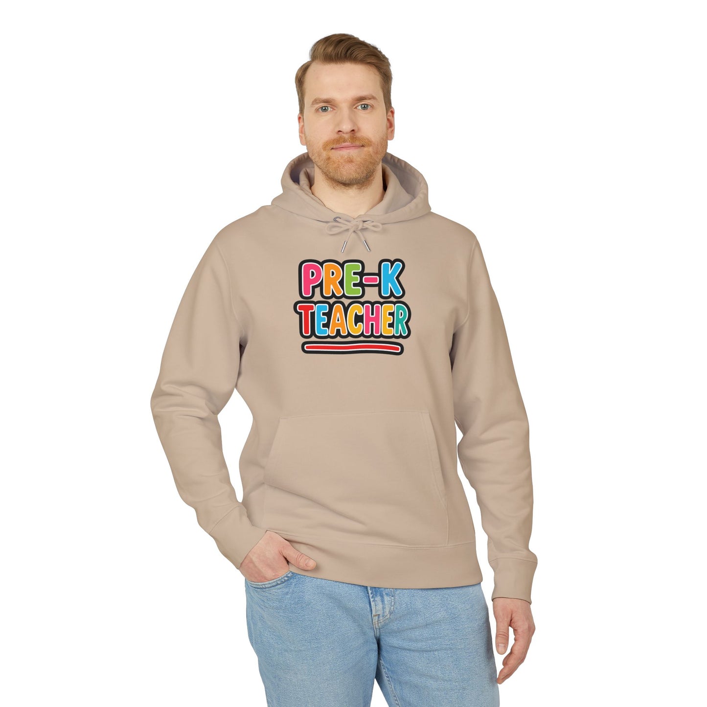 Pre-K Teacher Hoodie — Colorful Backprint Teacher Appreciation Gift