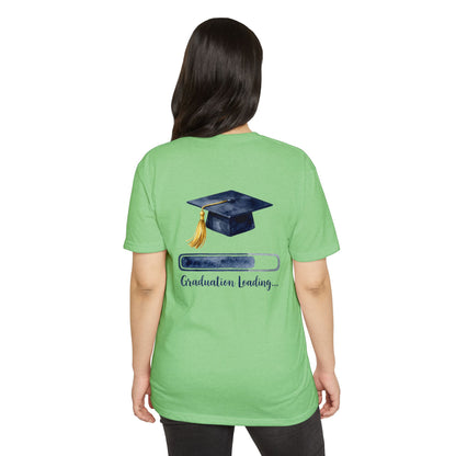 Graduation Loading T-Shirt — Cap & Progress Bar Grad Tee